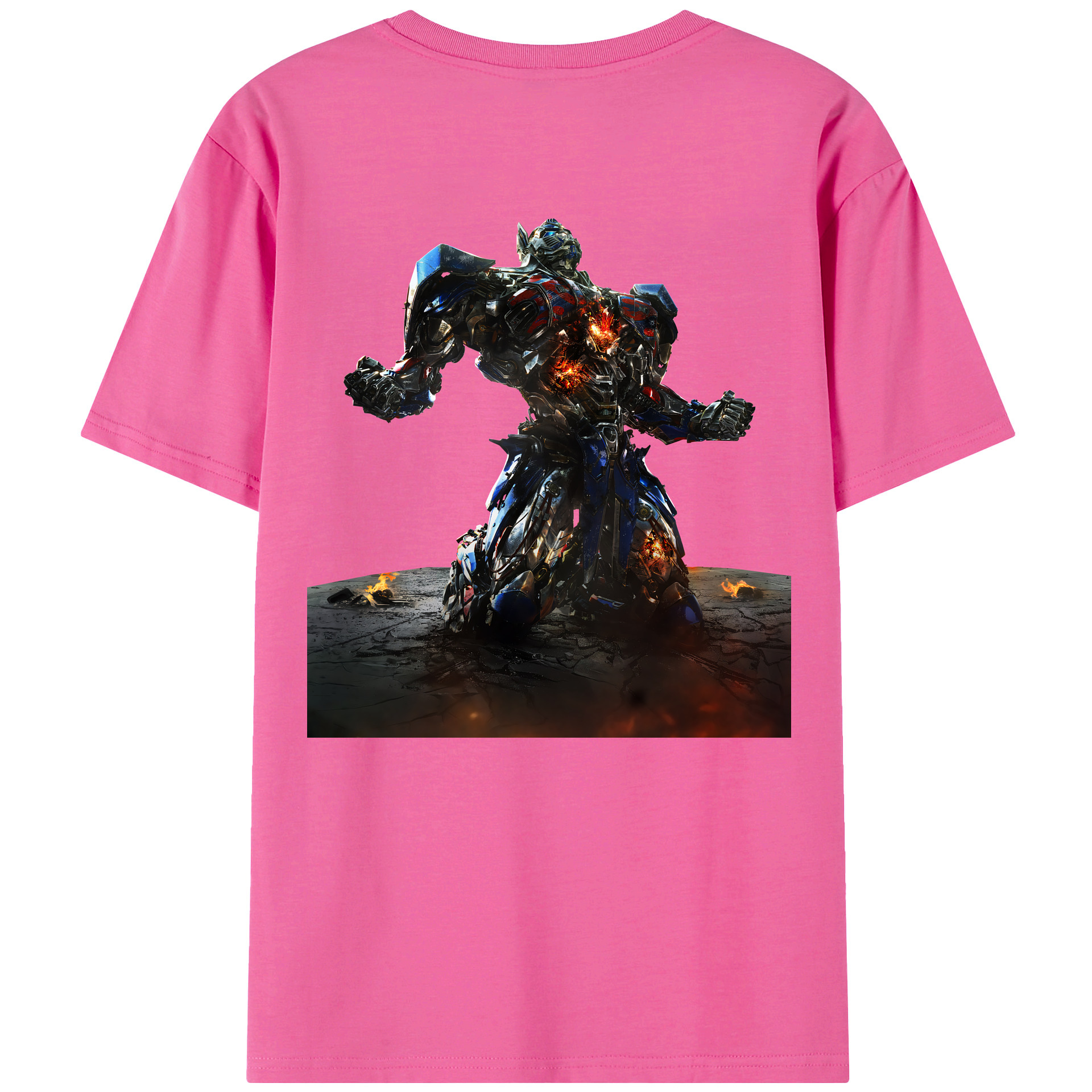 （画像用） Transformers トランスフォーマー レディース半袖Tシャツ(バックプリント)